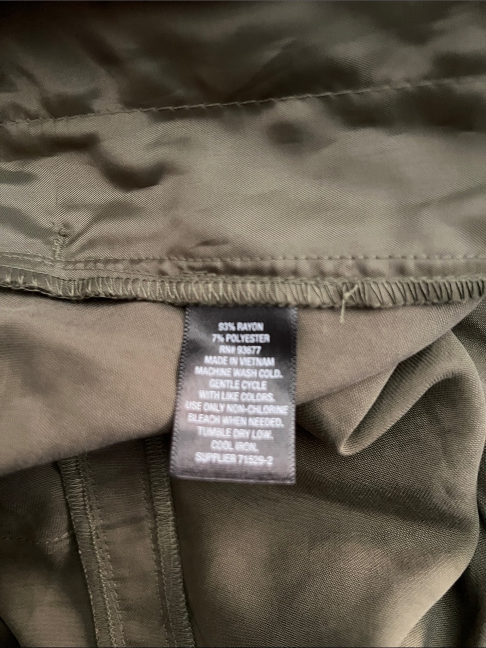 Worthington High-Waist Belted Pleated Shorts Size 12 NWT Avocado Green - Picture 5 of 5